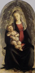 Madonna in glorie met serafijnen